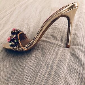 Betsy Johnson Alysa Gold Heels